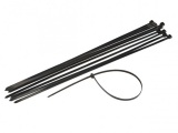 24 in. Black Heavy Duty Cable Ties, 10 Pack