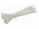 11 in. White Cable Ties, 100 Pack